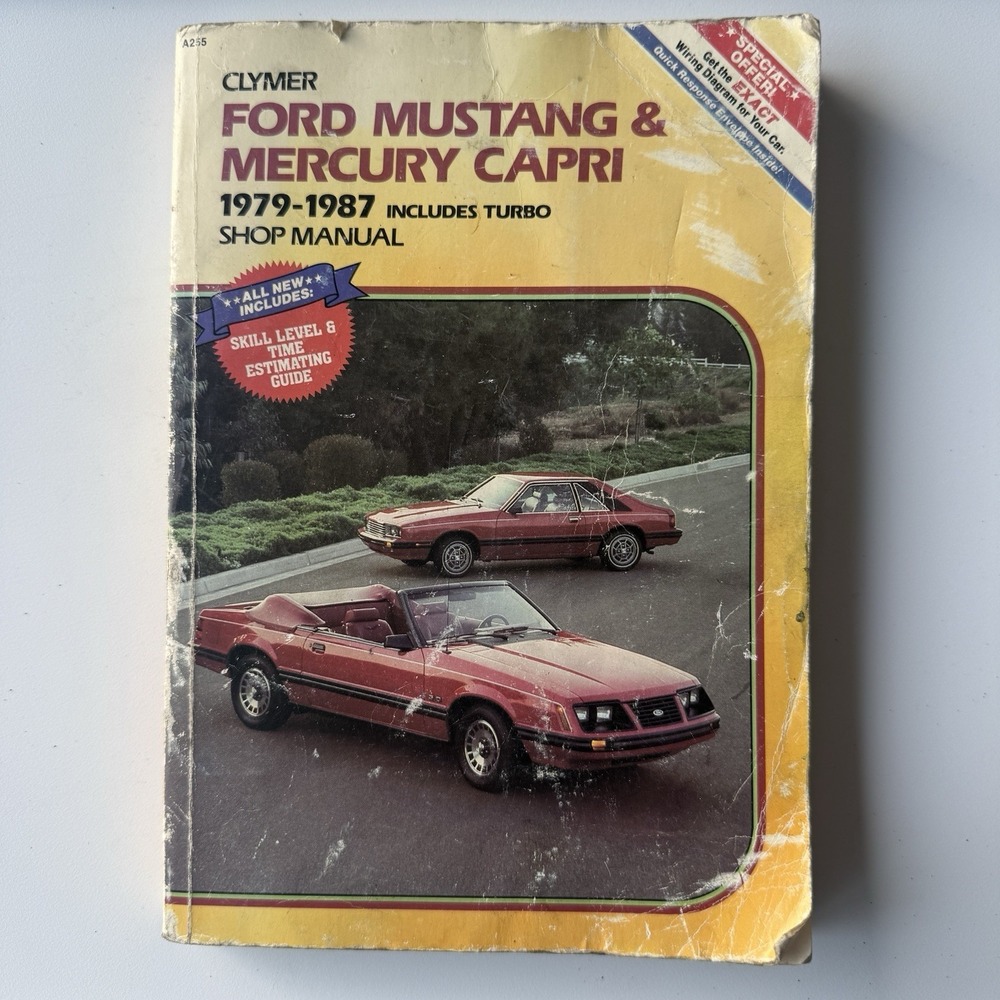 Clymer Ford Mustang & Mercury Capri 1979-1987 (Includes Turbo) Shop Manual